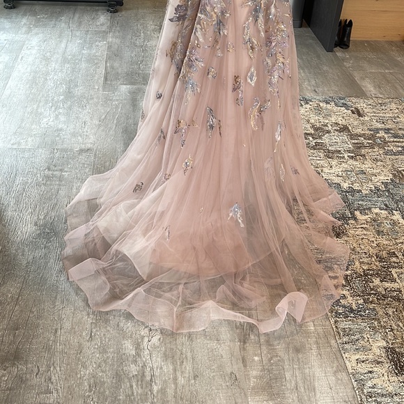 Pastel color embellished gown - Picture 8 of 17